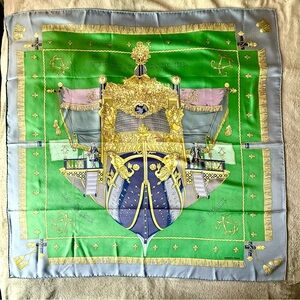 Rare! Vintage Hermes Scarf 100 % Silk by Hugo Grygkar in 1953 NY Estate Sale